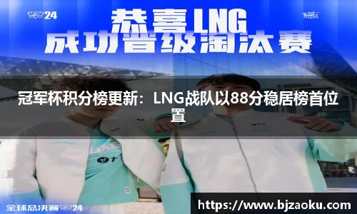 冠军杯积分榜更新：LNG战队以88分稳居榜首位置